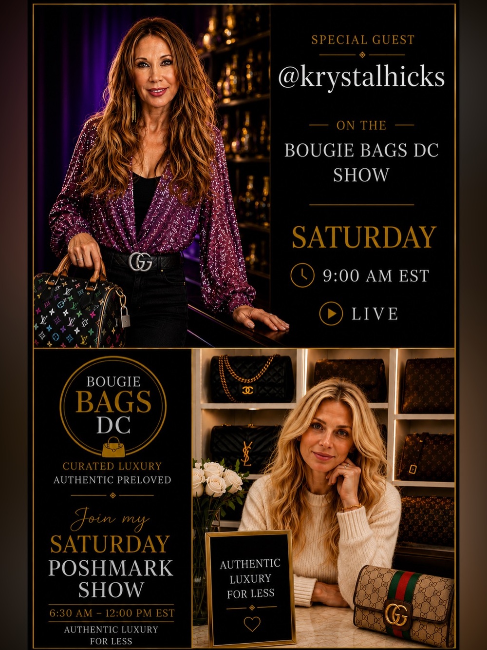 Bookmark @bougiebagsdc live show this Sat-I will be special guest at 9 am EST!